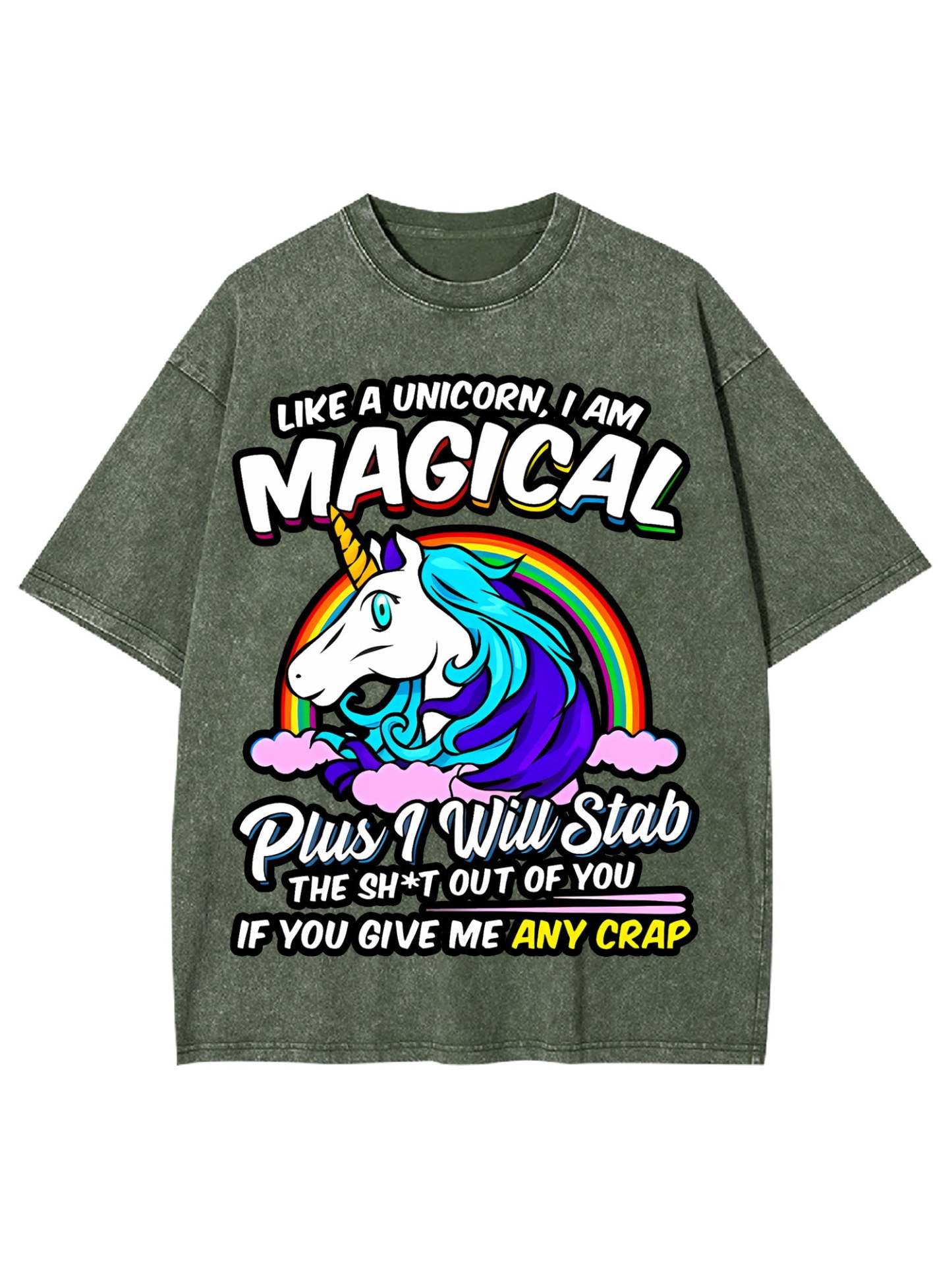 Like A Unicorn, I Am Magical Washed Tshirt