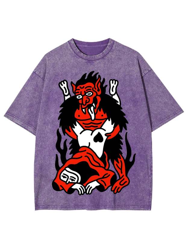 THE DEVIL'S EMBRACE WASHED TSHIRT