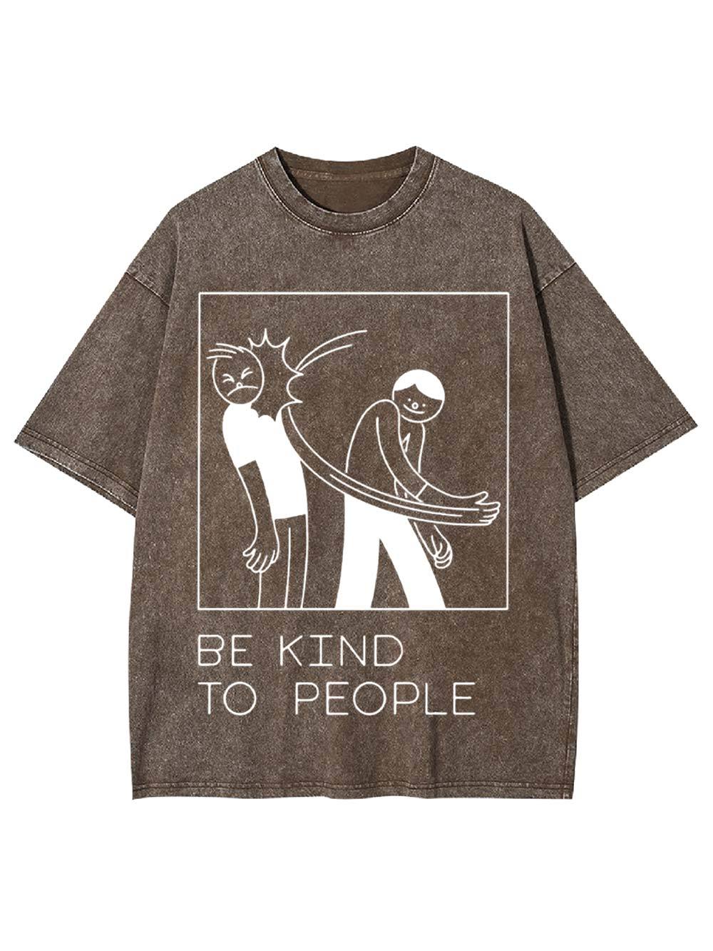 Be Kind to People Washed Tshirt