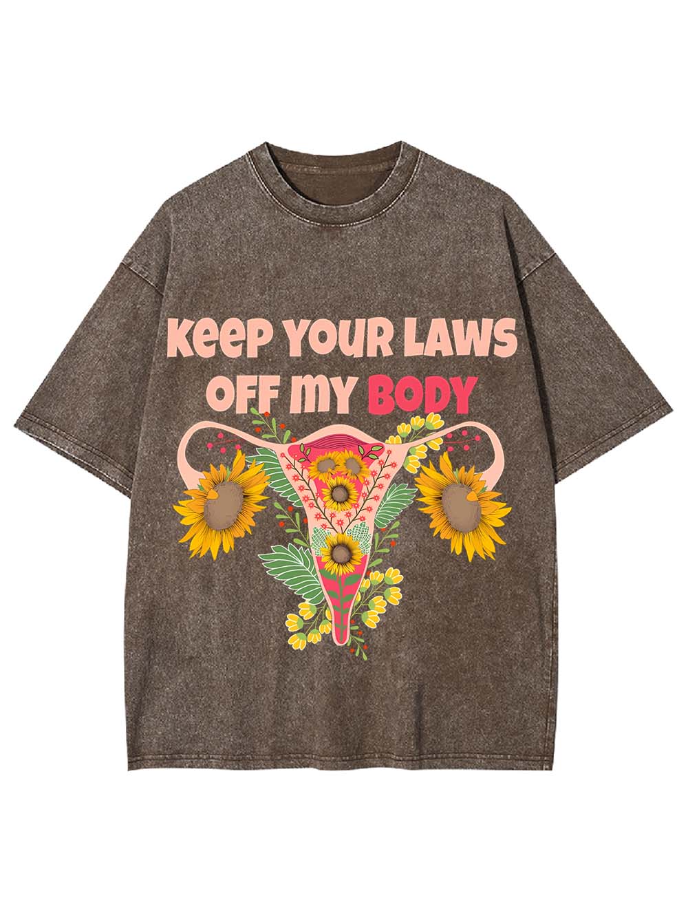 Keep Your Laws Off My Body Washed Tshirt