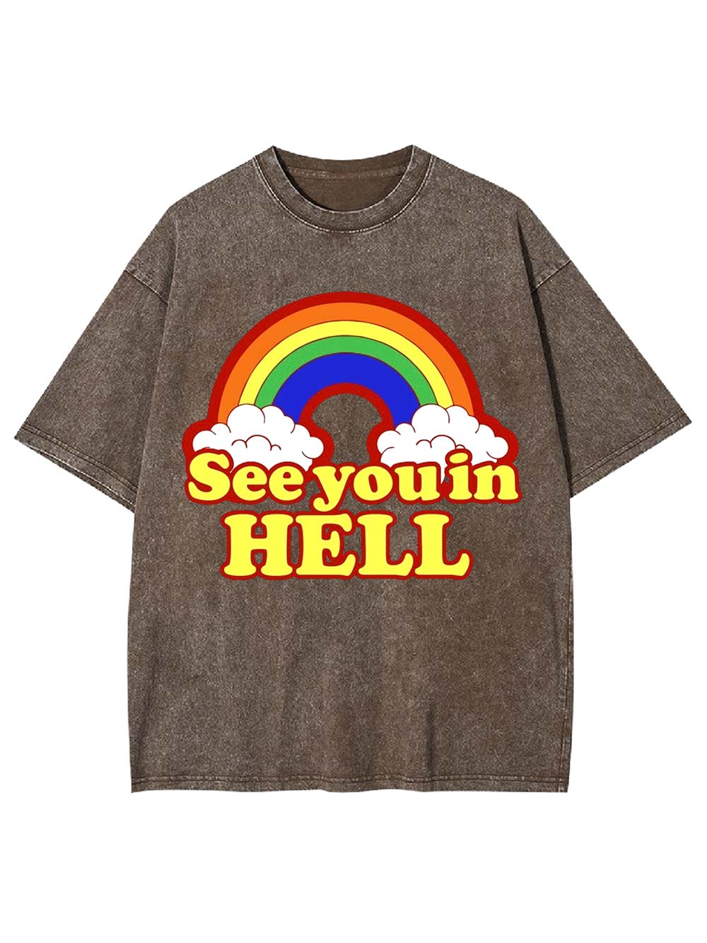 See You in Hell Washed Tshirt