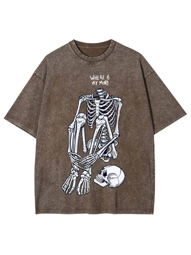 Where Is My Mind Washed Tshirt