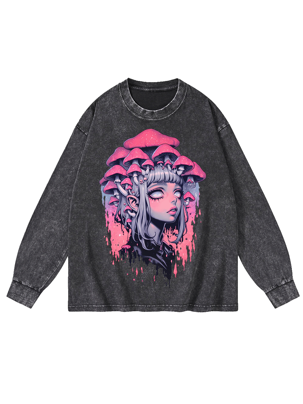 Fungal Reverie Washed Long-Sleeve Tshirt