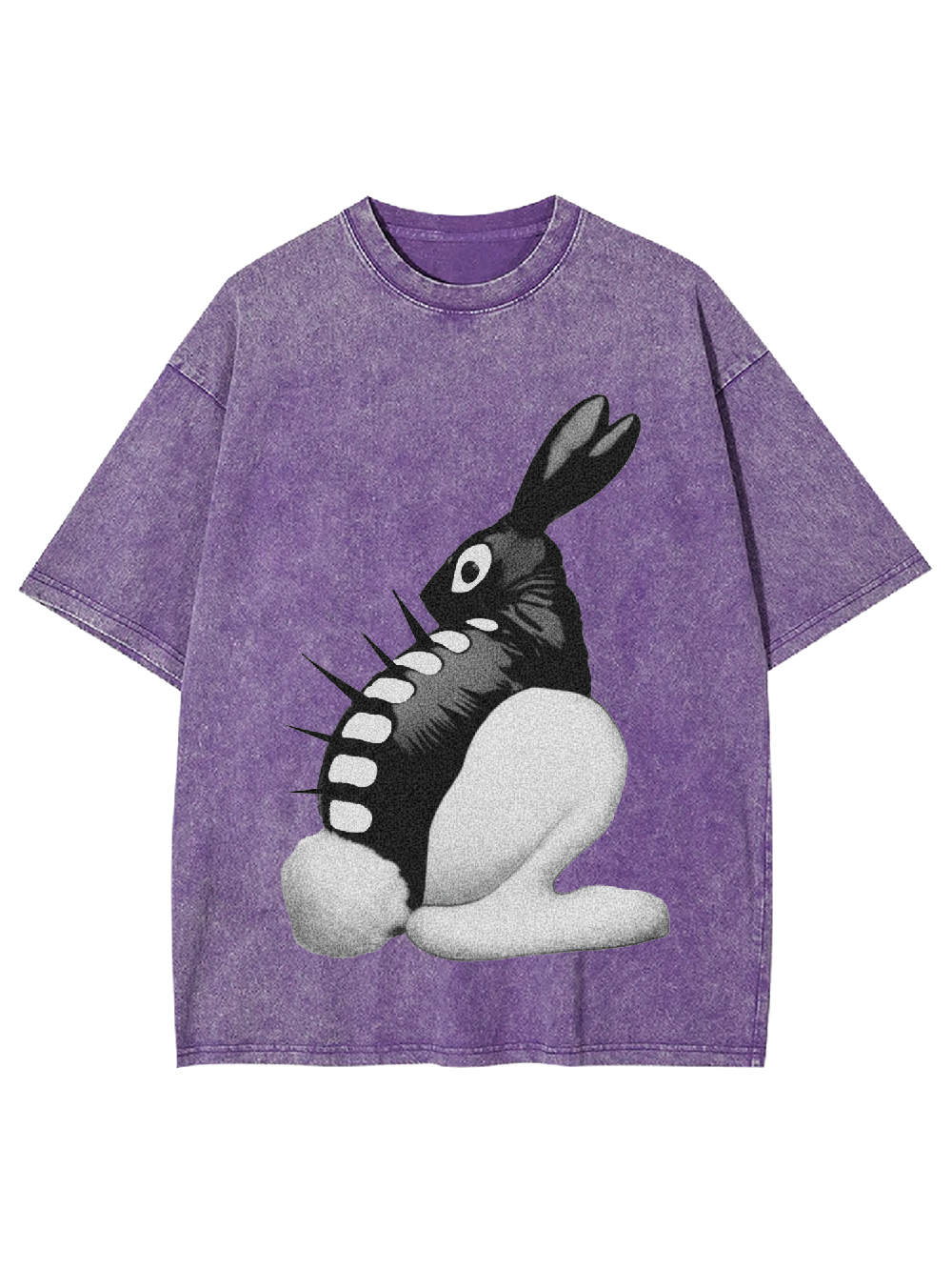 Spiked Bunny Washed Tshirt-ClassyOutlaw Sale
