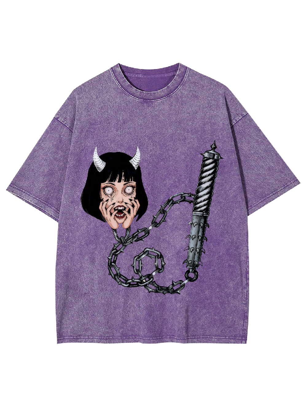 Frightened Demon Washed Tshirt