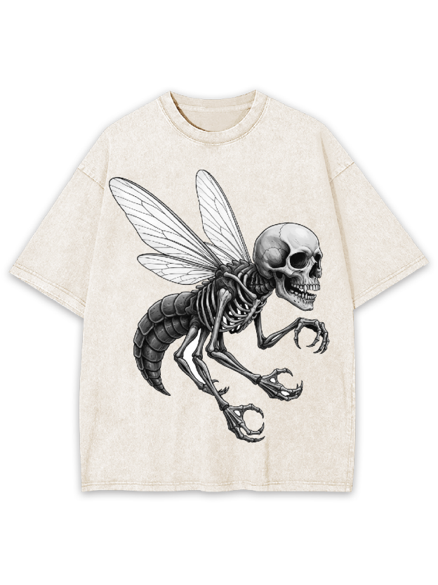Bonewing Larva Washed Tshirt