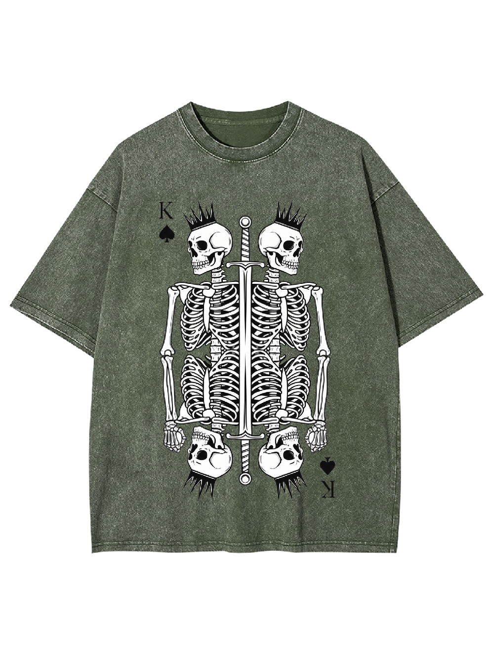 Skeleton King Washed Tshirt