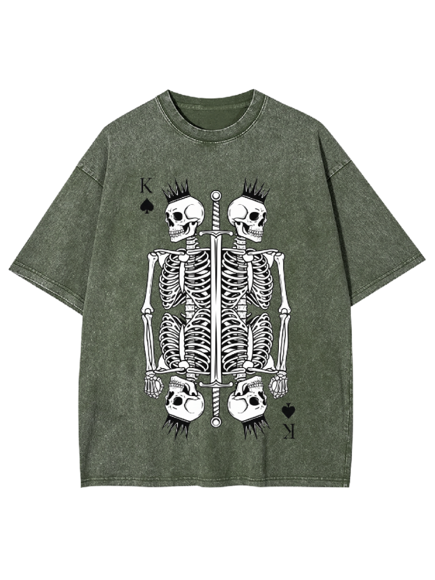 Skeleton King Washed Tshirt