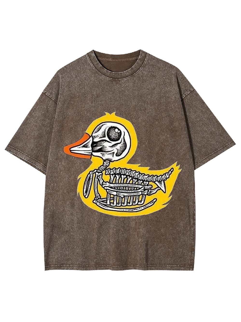 Skeleton Duck Washed Tshirt