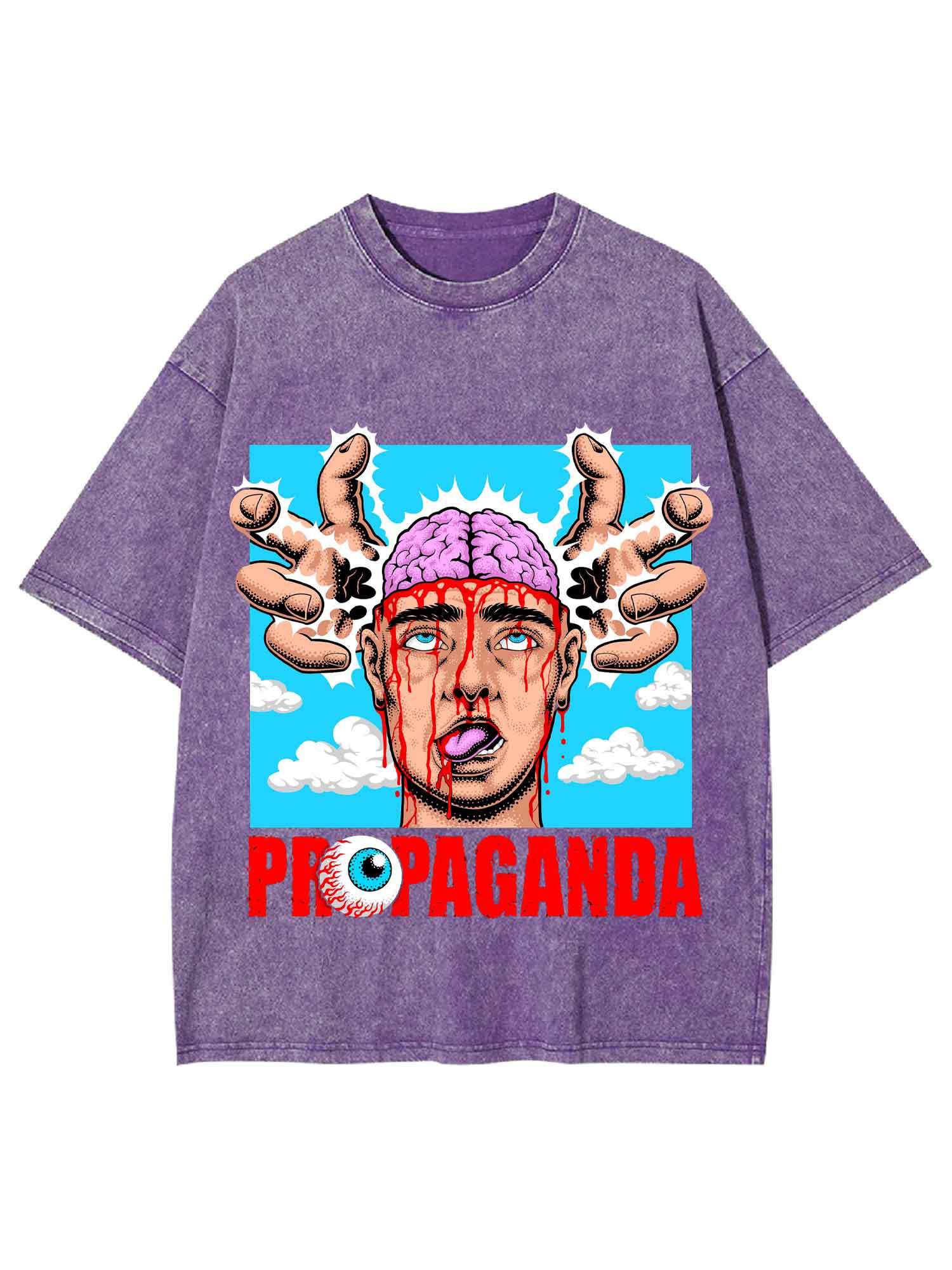Propaganda Washed Tshirt-ClassyOutlaw Sale