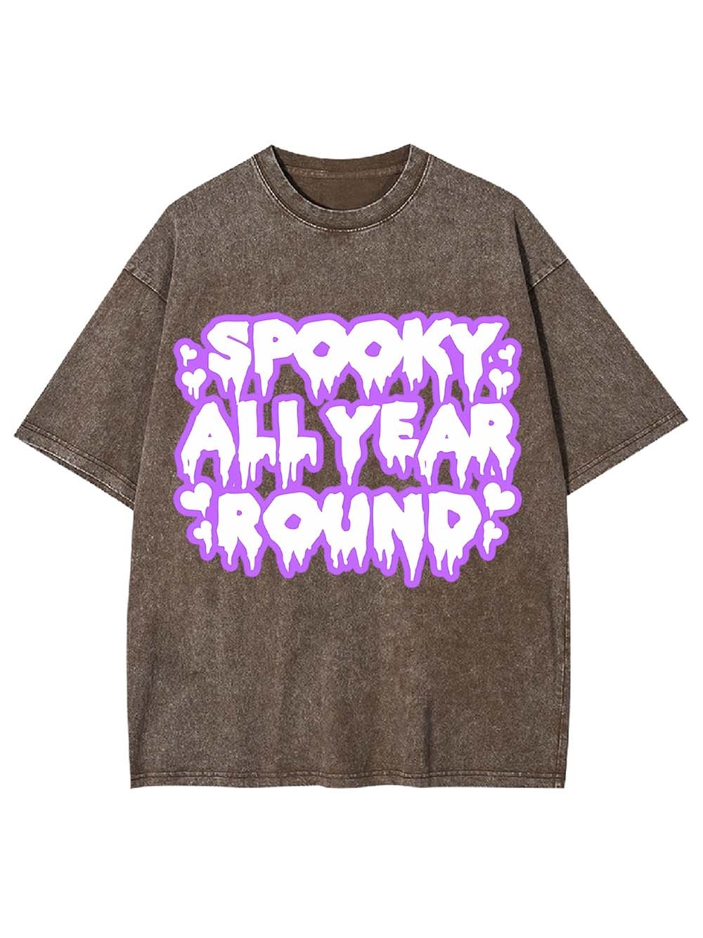 Spooku All Year Round Washed Tshirt