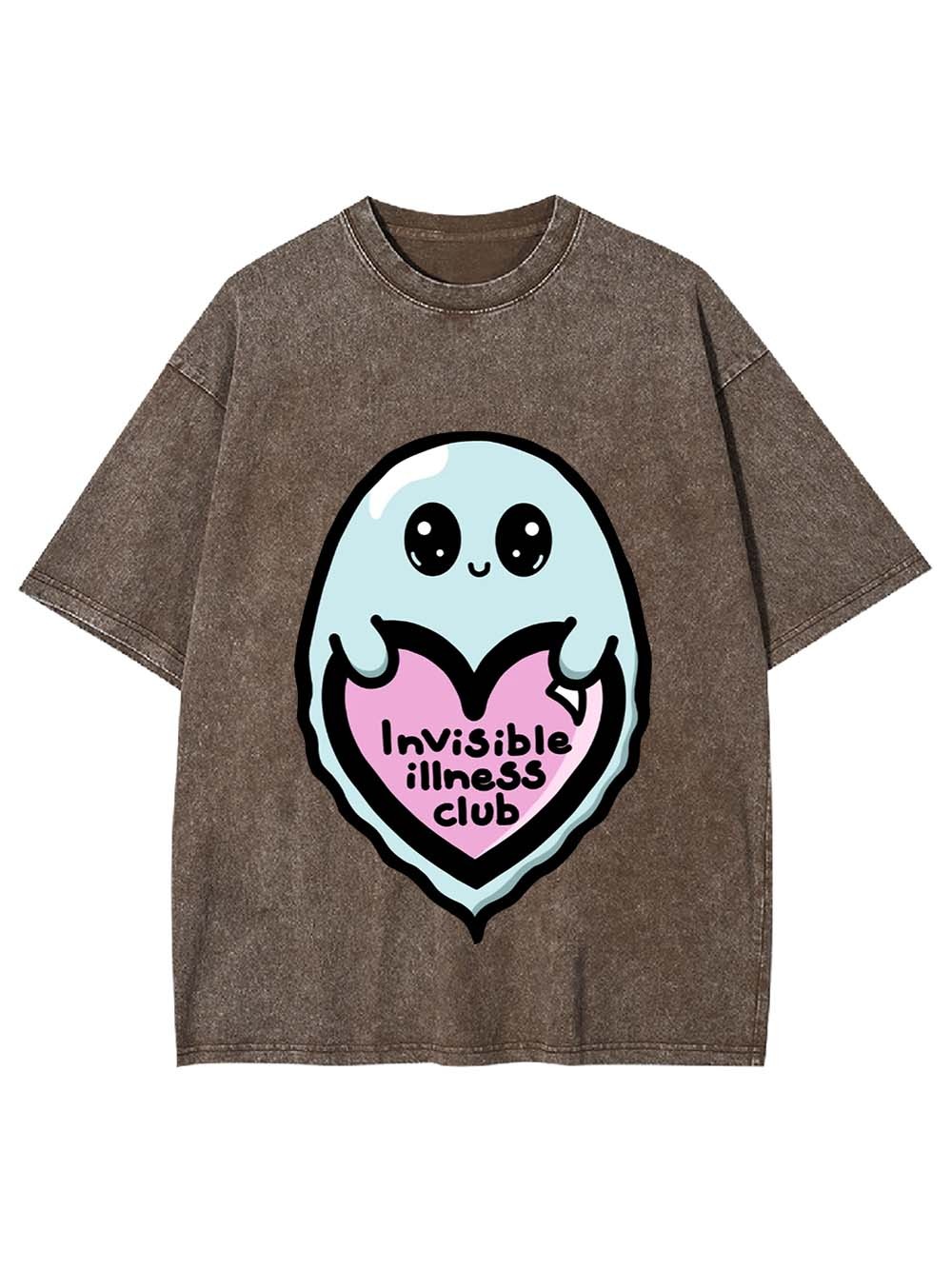 Invisible Illness Club Washed Tshirt