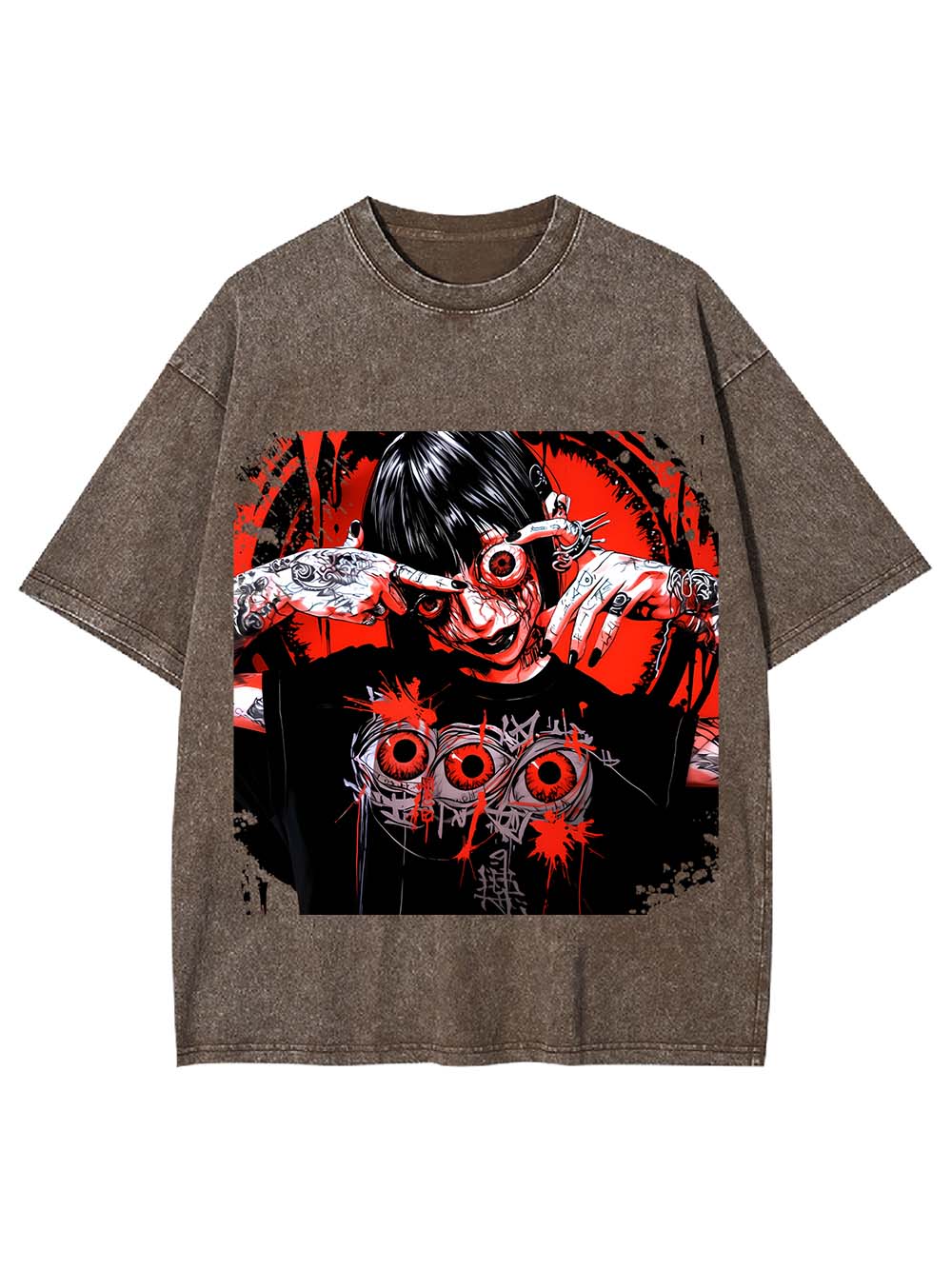 EYES OF MADNESS WASHED TSHIRT