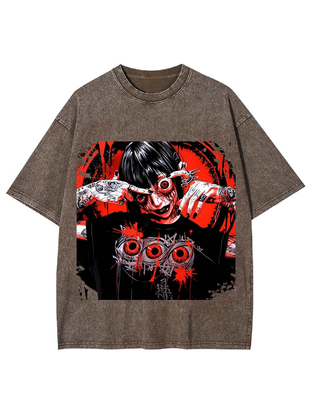 EYES OF MADNESS WASHED TSHIRT