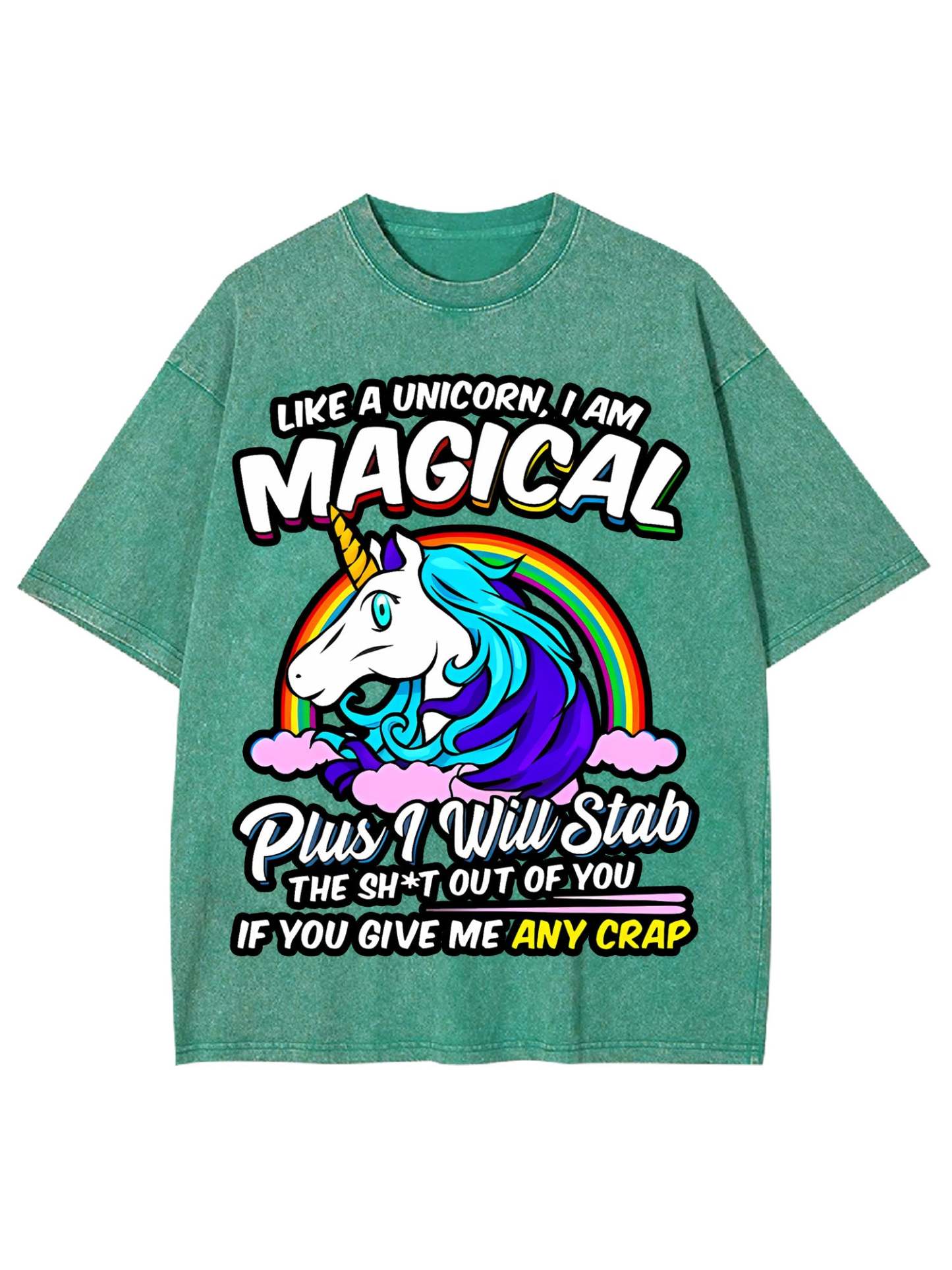 Like A Unicorn, I Am Magical Washed Tshirt