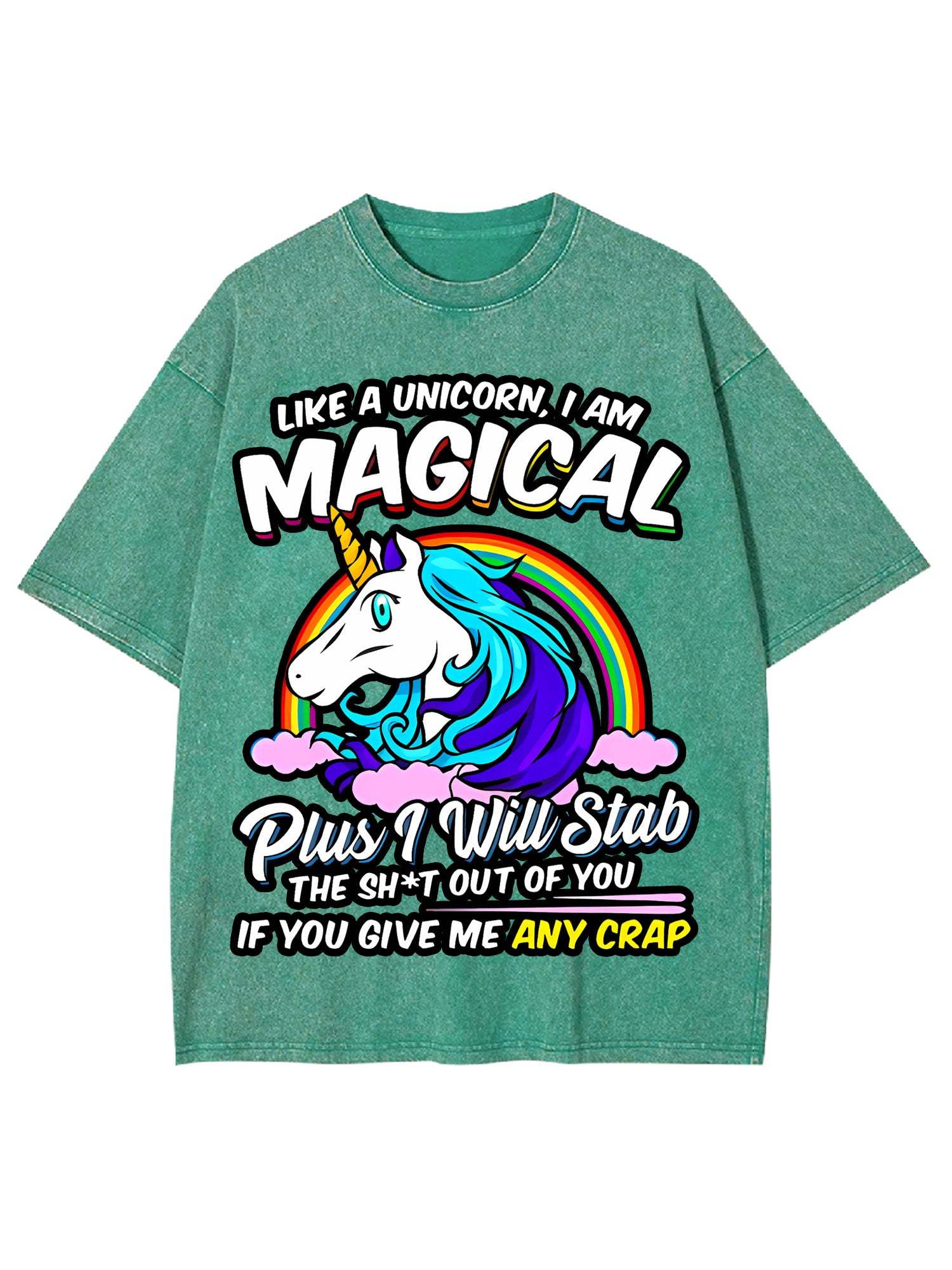 Like A Unicorn, I Am Magical Washed Tshirt