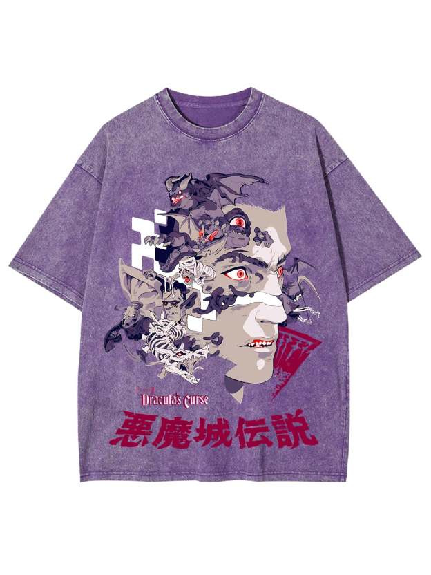 Curse Of The Vampire King Washed Tshirt