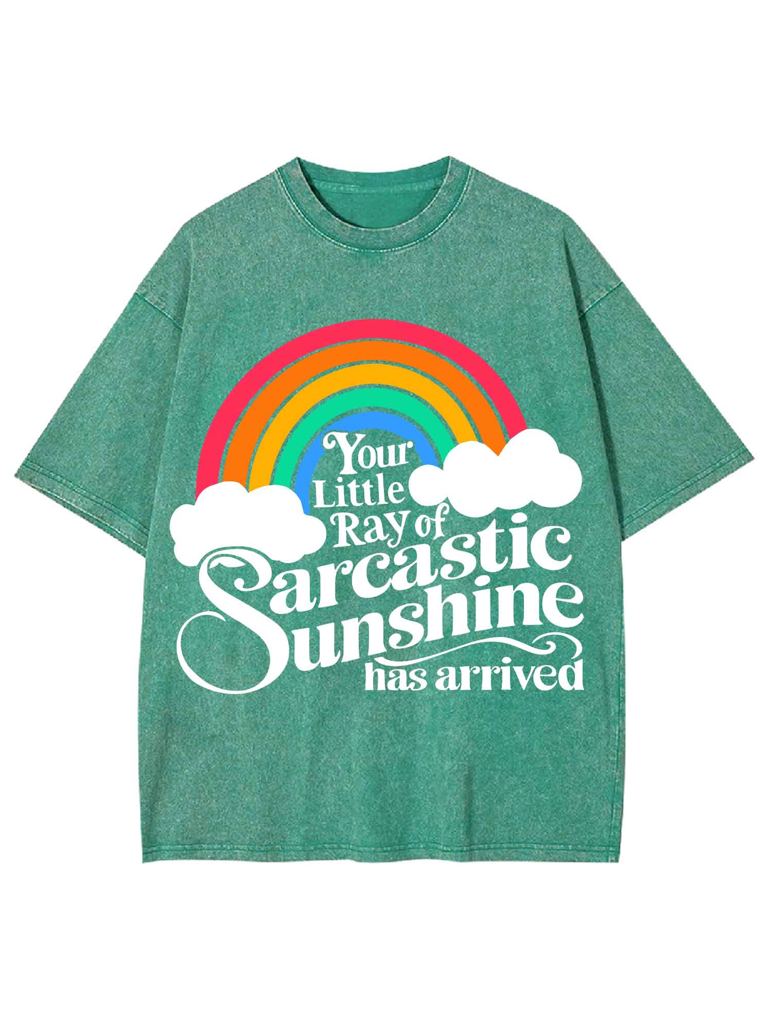Your Little Ray Of Sarcastic Sunshine Has Arrived Washed Tshirt