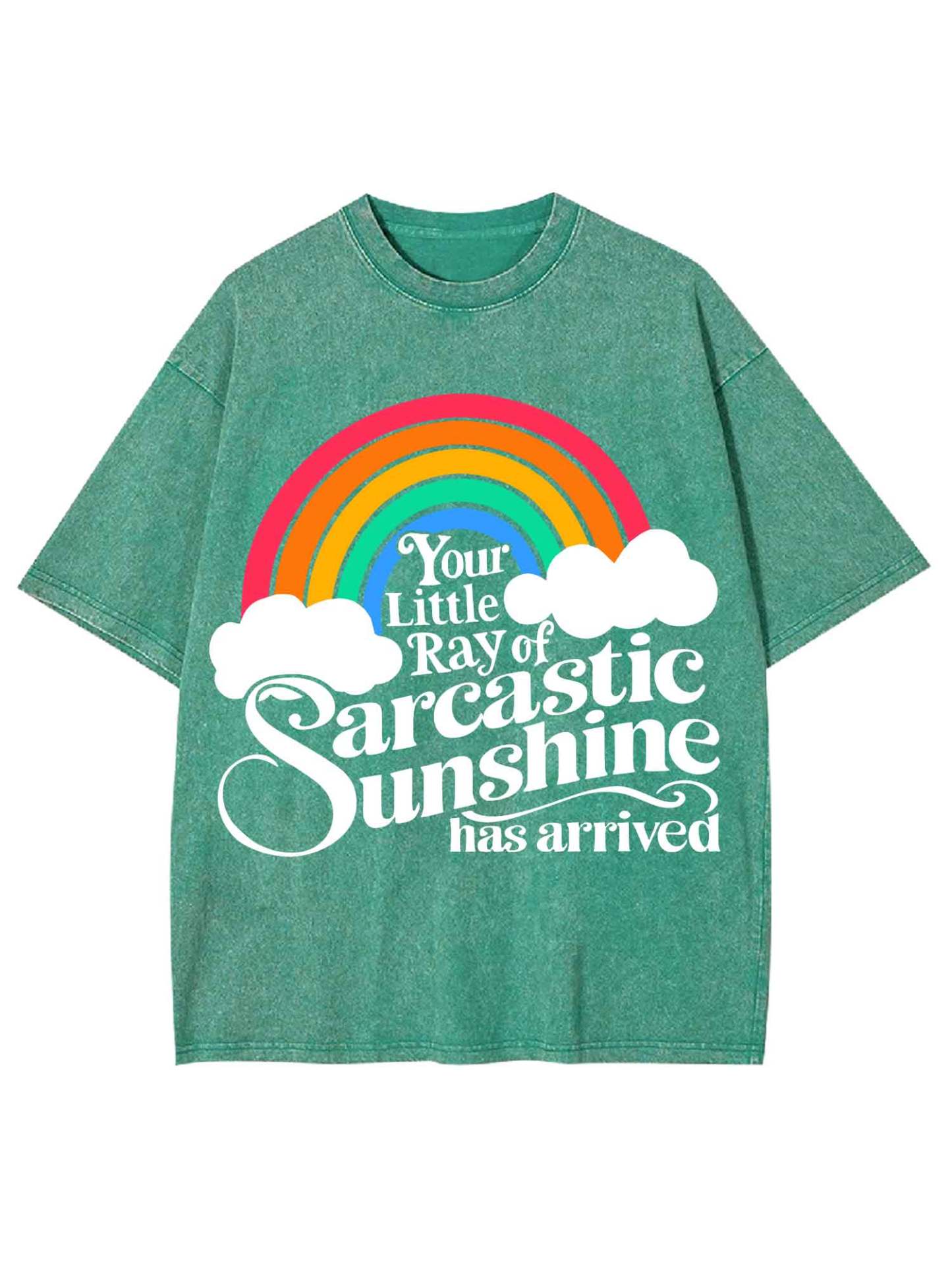Your Little Ray Of Sarcastic Sunshine Has Arrived Washed Tshirt