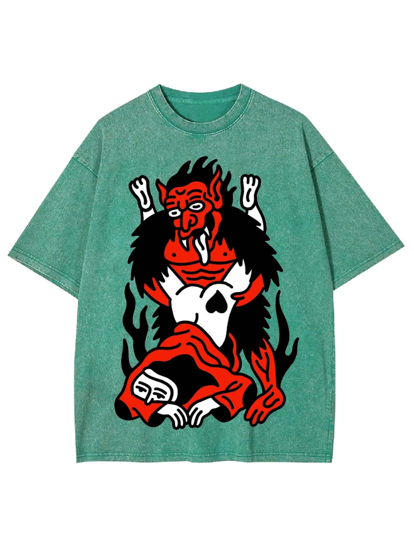 THE DEVIL'S EMBRACE WASHED TSHIRT