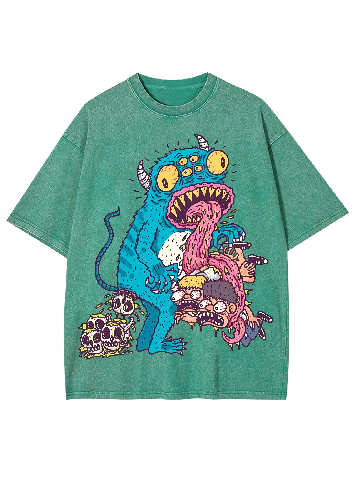Horror Monster Washed Tshirt