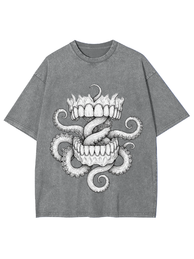 Tentacle Bite Washed Tshirt