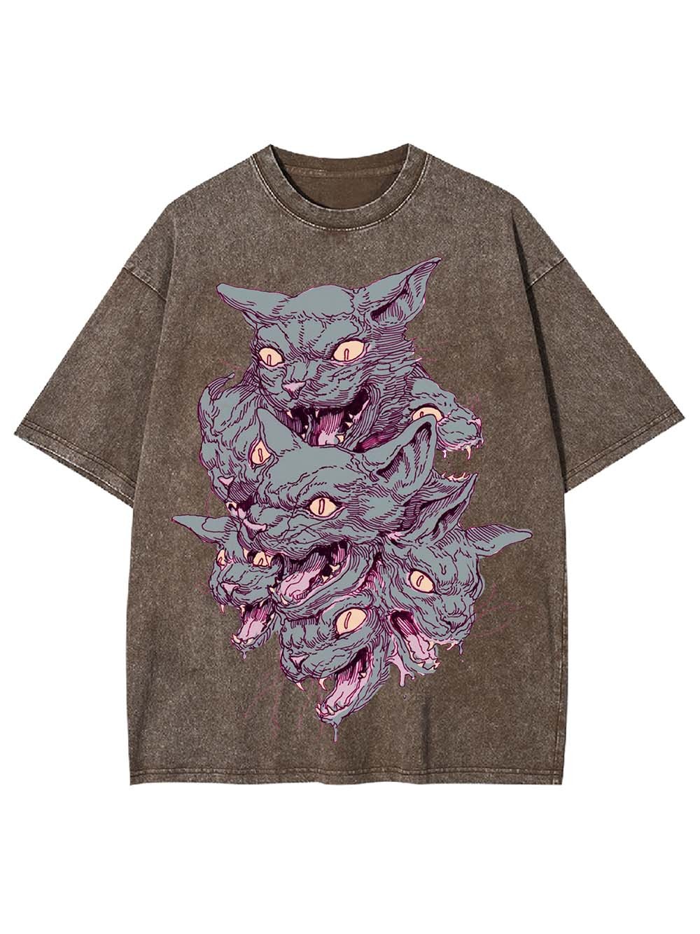 Multi-Headed Beast Washed Tshirt
