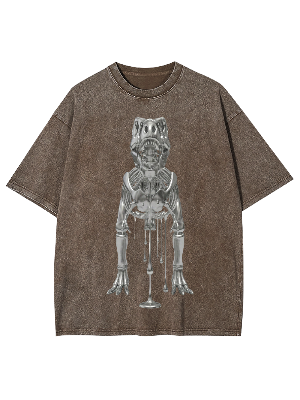 Liquid Dinosaur Skeleton Washed Tshirt