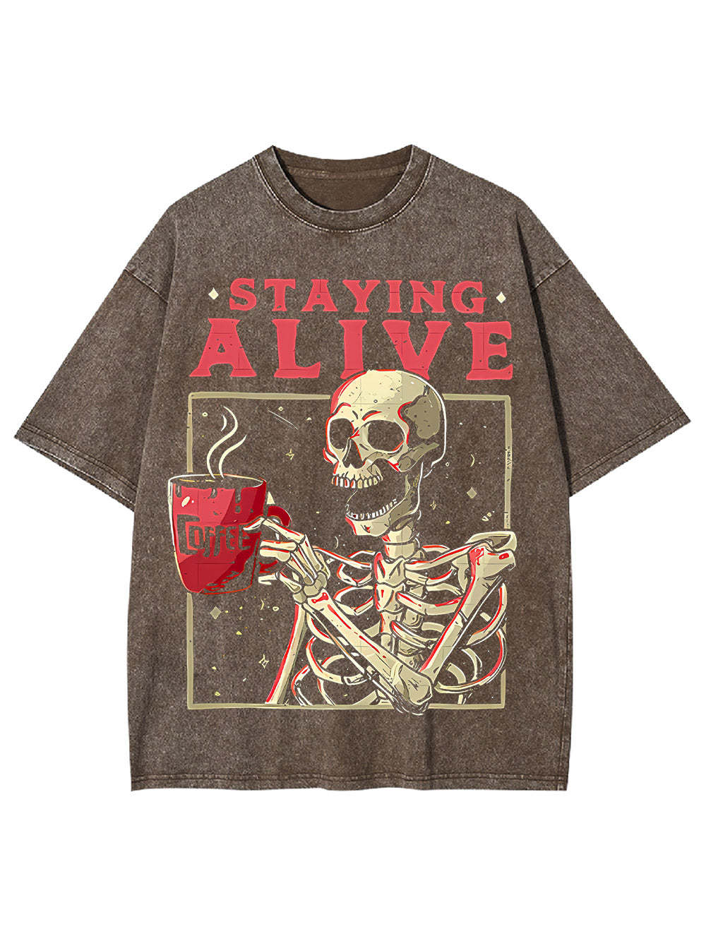 Staying Alive Washed Tshirt