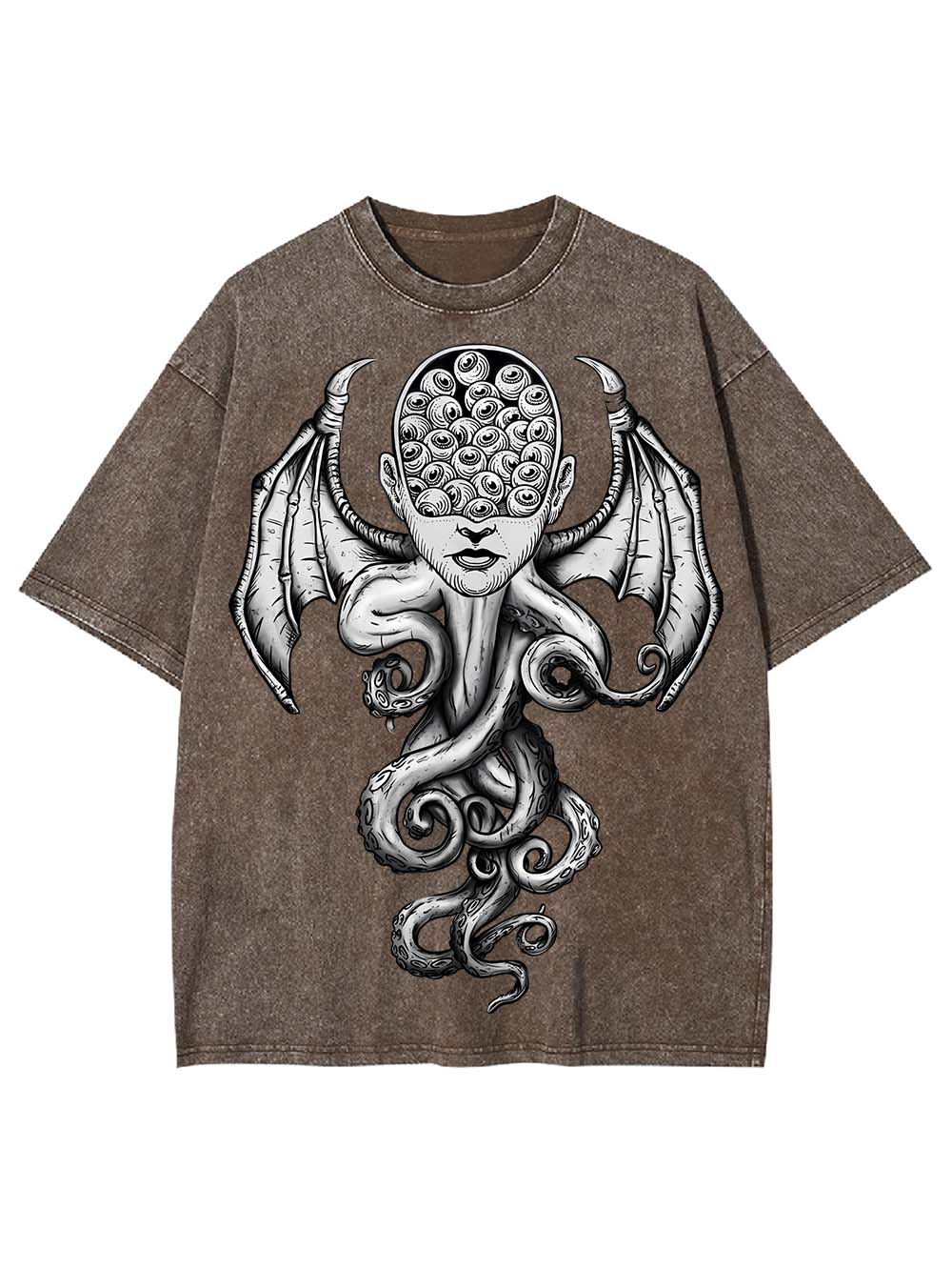Octopus-Woman Hybrid Washed Tshirt