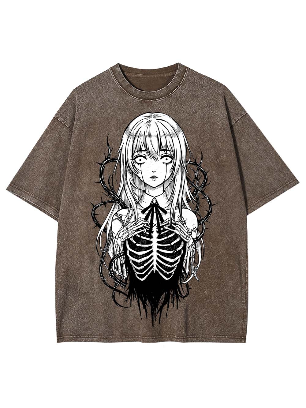 Spirit of the Skeleton Girl Washed Tshirt