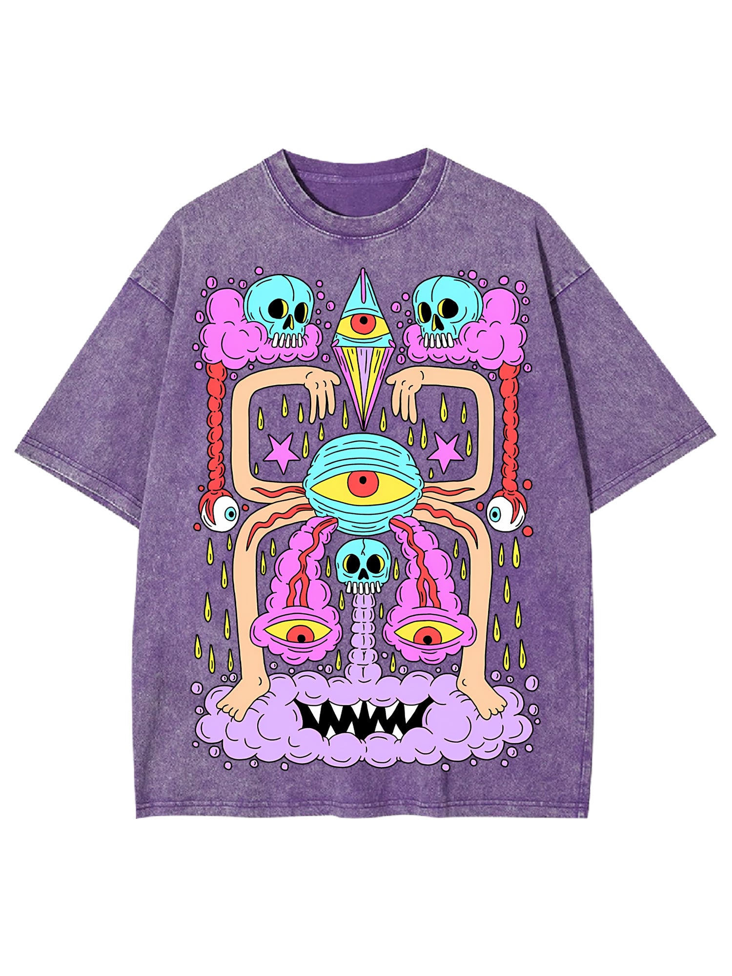 Death And Deranged Washed Tshirt-ClassyOutlaw