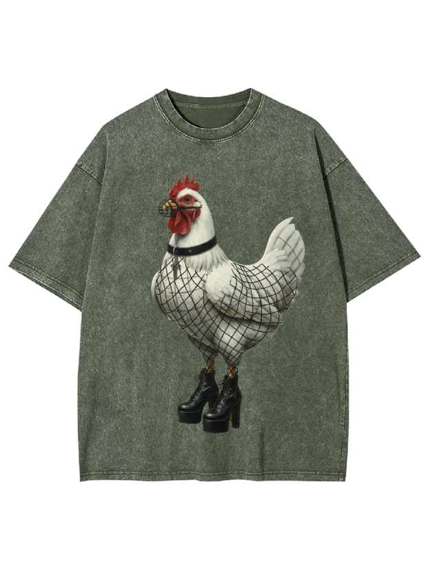 Stocking Chicken Washed Tshirt