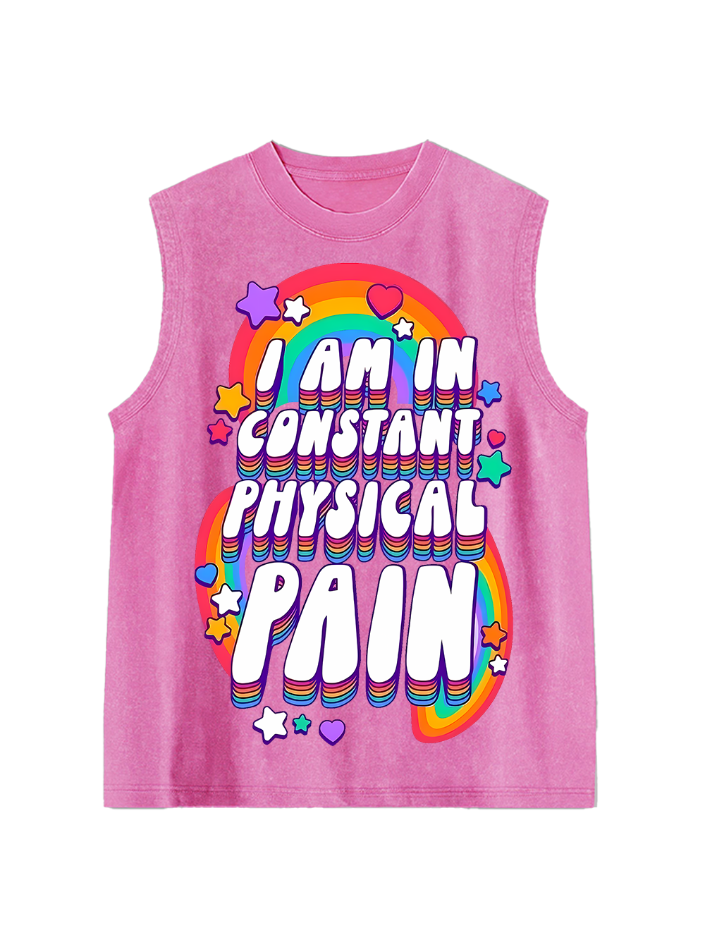 I Am In Constant Physical Pain Washed Tank Top