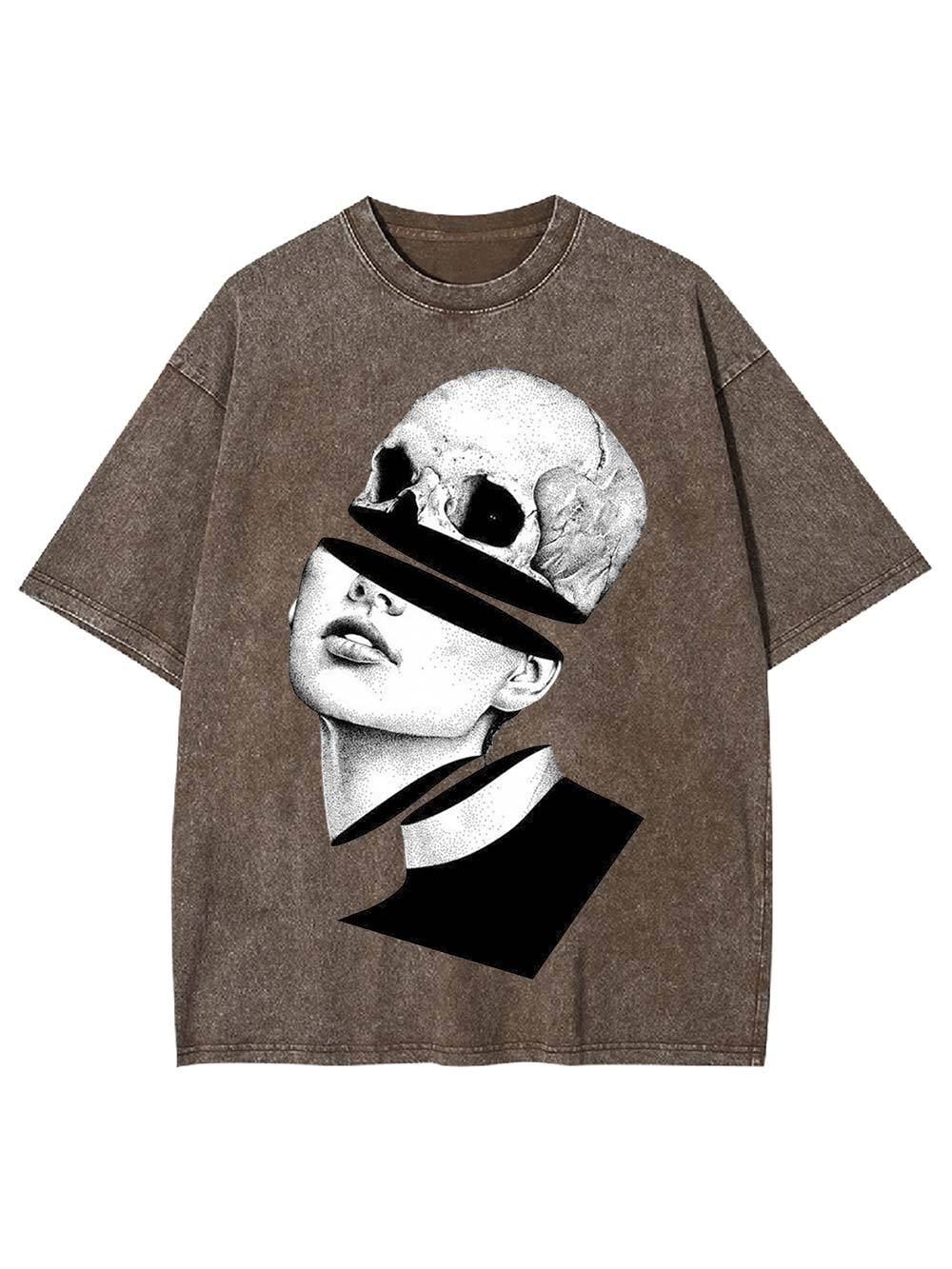 Skeletal Reflection Washed Tshirt