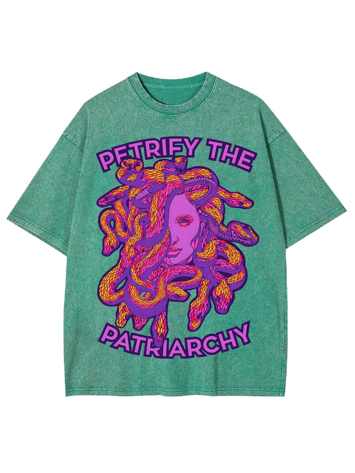 PETRIFY THE PATRIARCHY WASHED TSHIRT