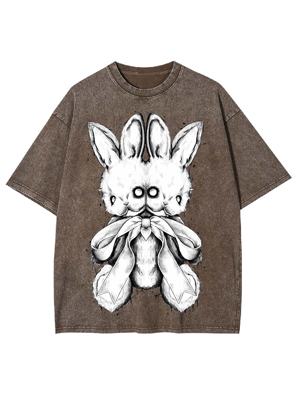 Two-Headed Bunny Washed Tshirt