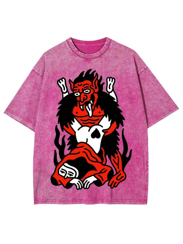 THE DEVIL'S EMBRACE WASHED TSHIRT