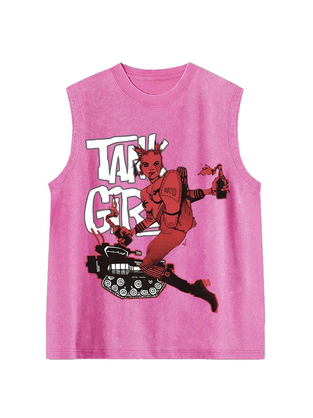 TANK GIRL Washed Tank Top