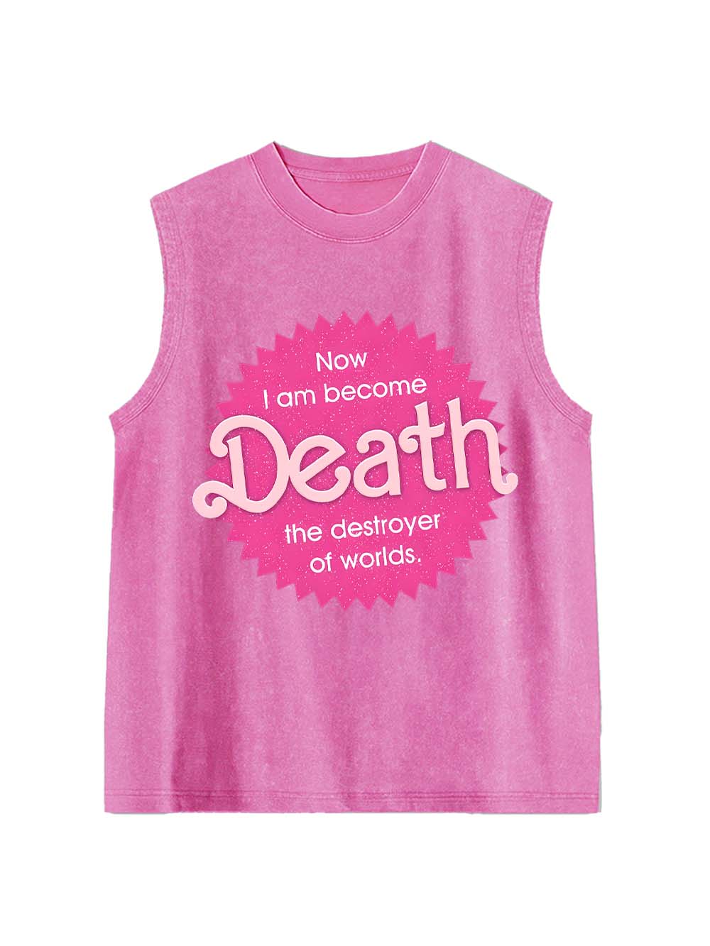 Sparkly Harbinger of Death Washed Tank Top