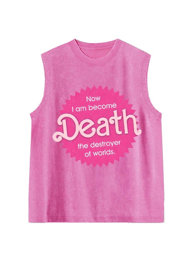 Sparkly Harbinger of Death Washed Tank Top