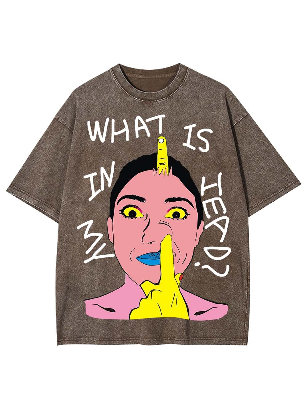 What Is In My Heads?  Washed Tshirt