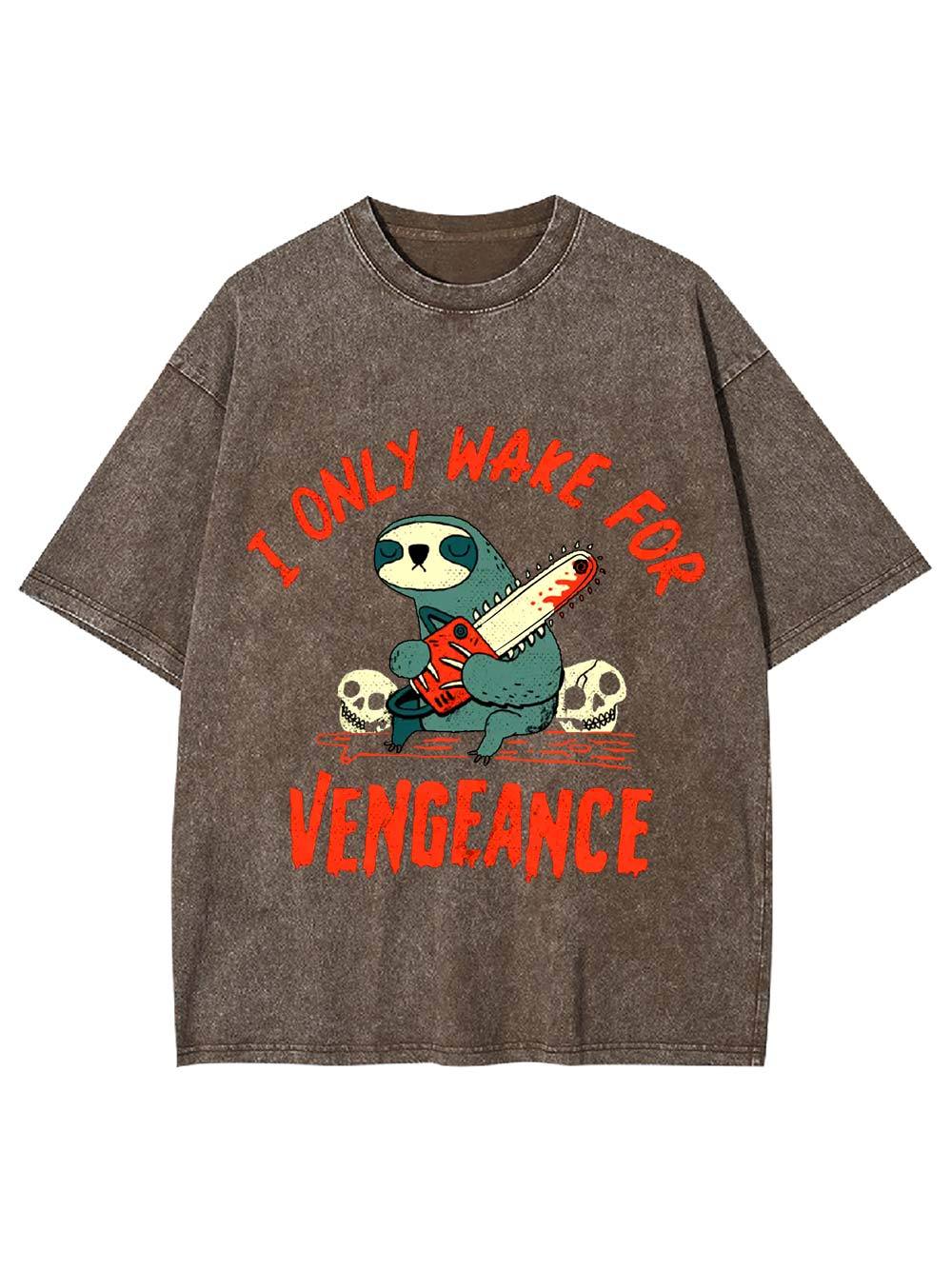 I Only Wake For Vengeance Washed Tshirt