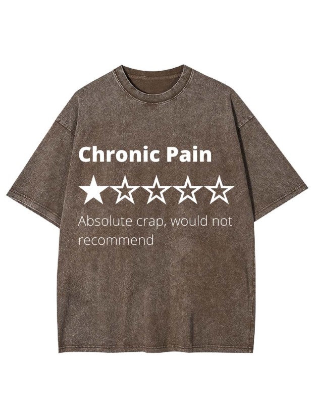 Chronic Pain Review Washed Tshirt