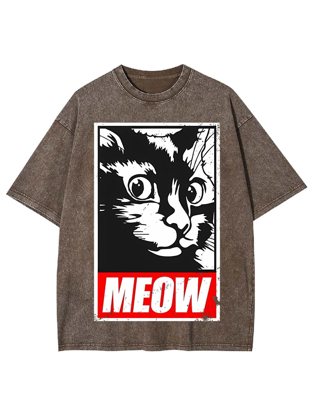 MEOW WASHED TSHIRT