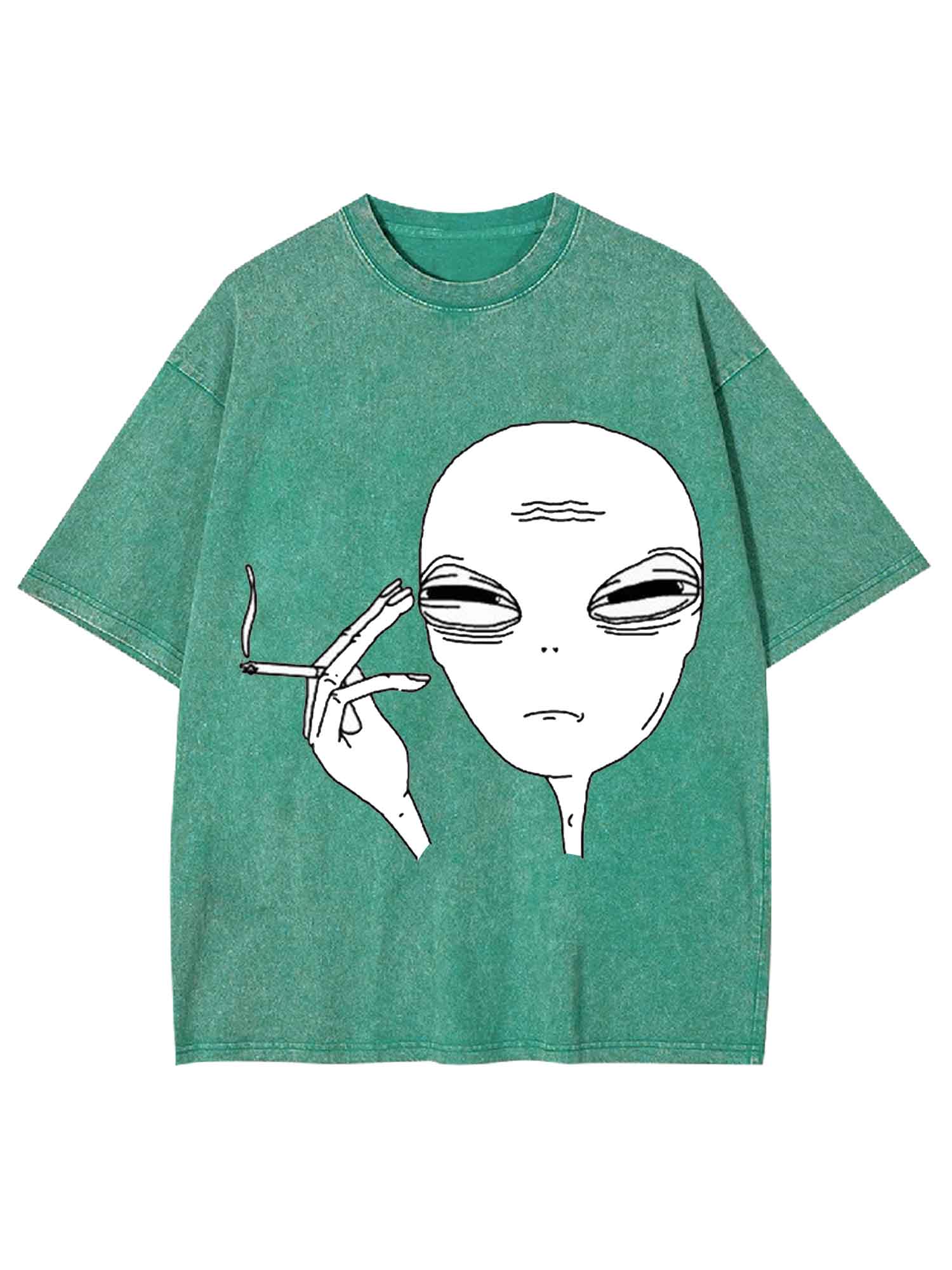 Alien Smoker Washed Tshirt