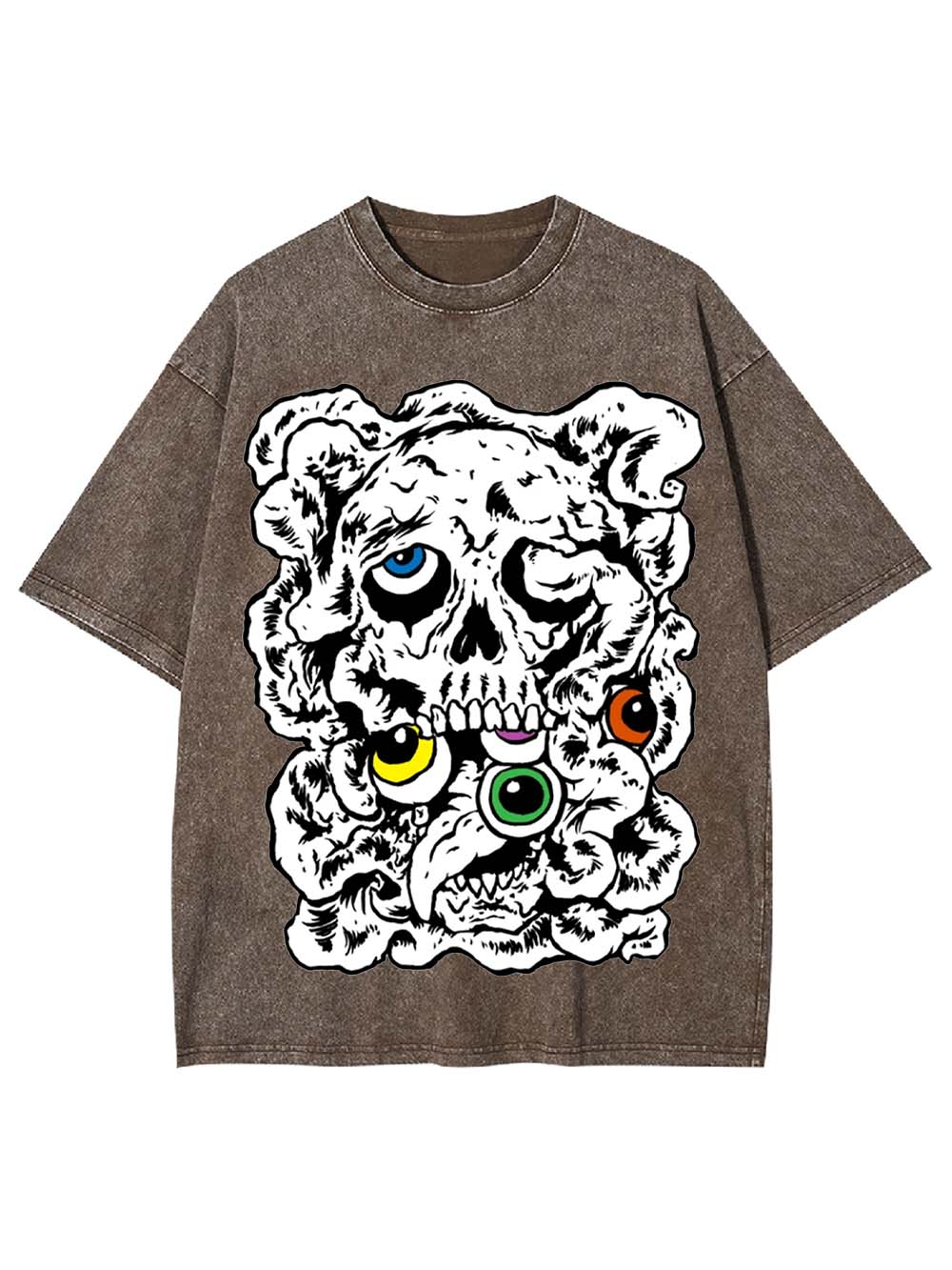 CHAOTIC SKULL WASHED TSHIRT