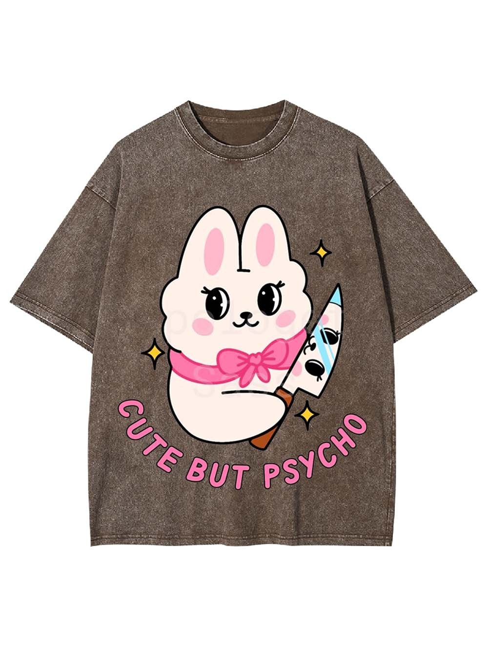 Cute But Psycho Washed Tshirt