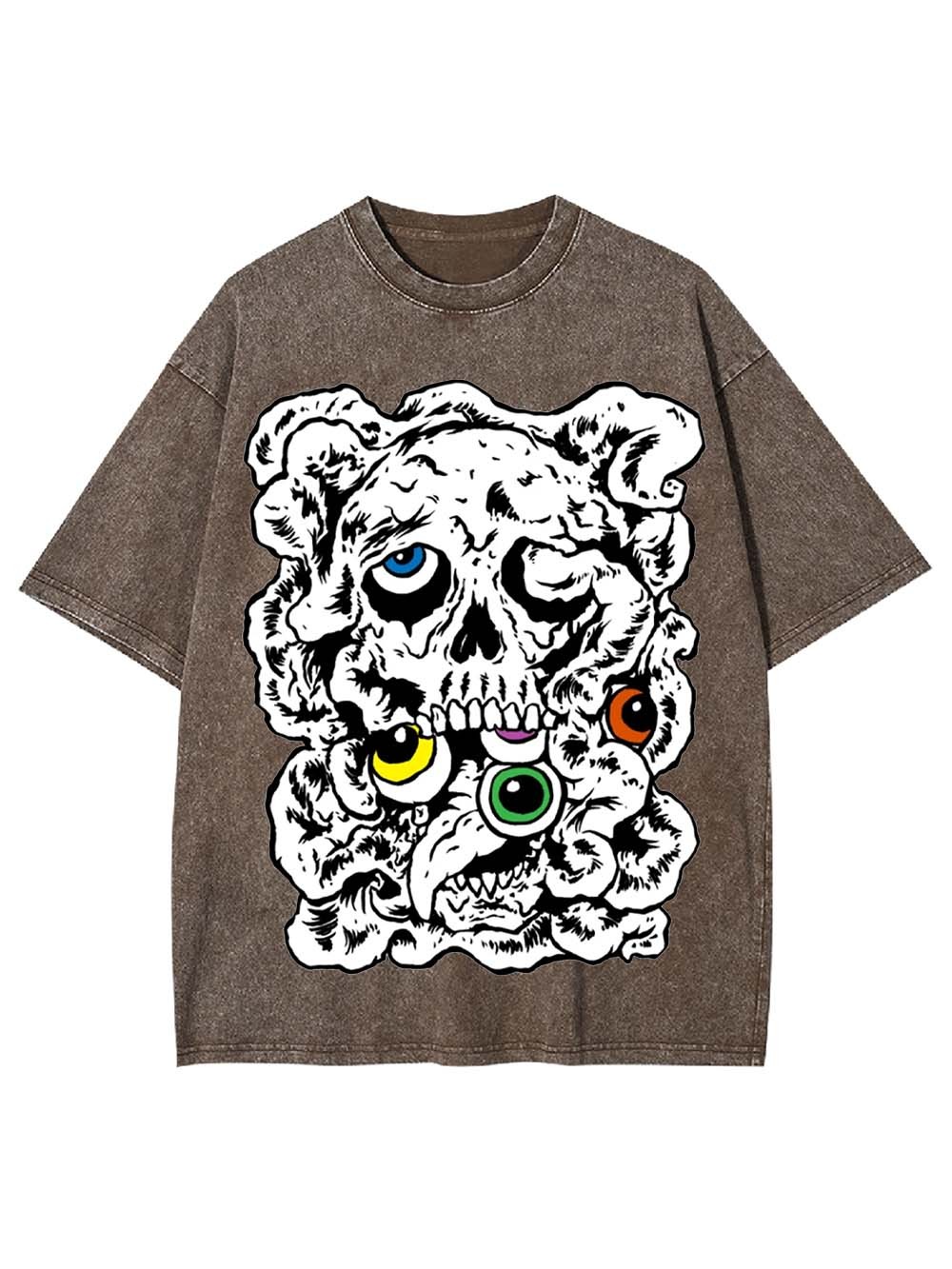 CHAOTIC SKULL WASHED TSHIRT