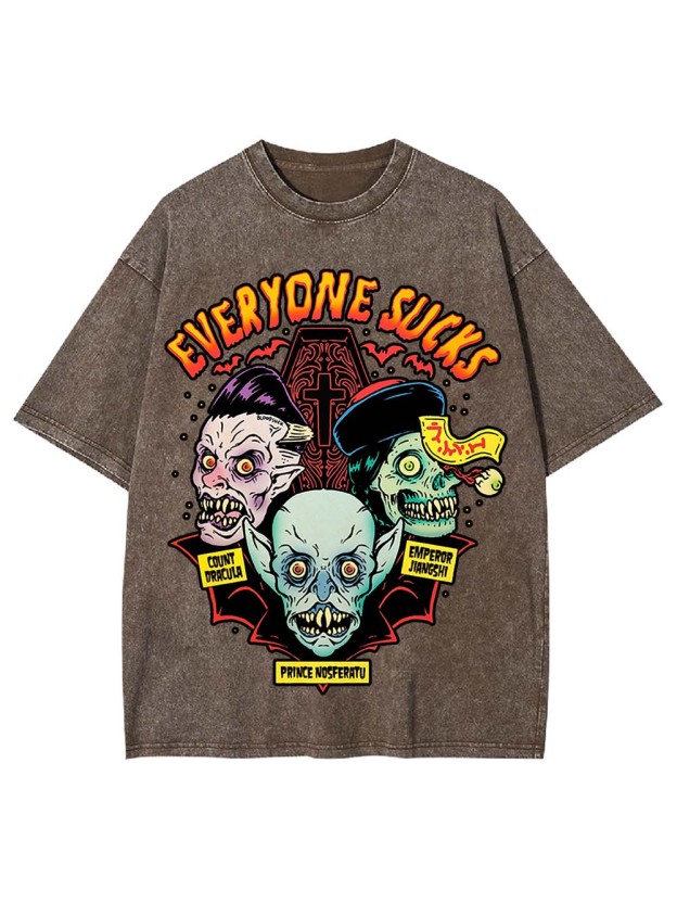 Everyone Sucks Washed Tshirt